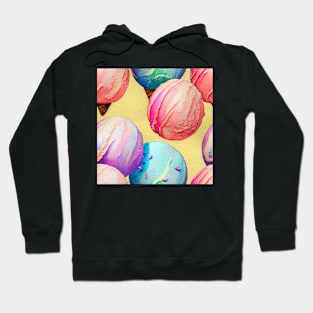 Watercolor ice cream pattern Hoodie